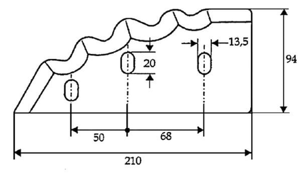 Pièces agricoles - Fenaison & élevage - Couteau de mélangeuse avec couche de carbure de tungstène