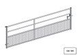 PORTE HERBAGE SEMI-GRILLAGEE L.3.73M