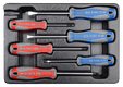 Thermoformé de 6 tournevis PH 0X60-1X80-2X100- Plats 3X75-5.5X100-6.5