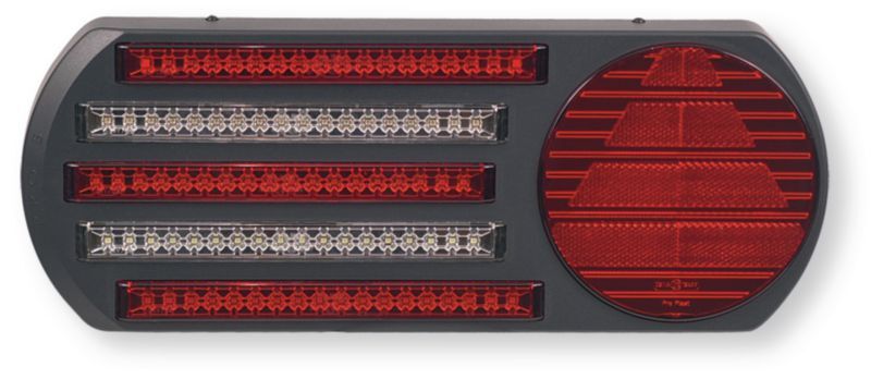 Automobile - Consommables et accessoires auto. - Feu arrière 5 fonctions gauche LED 24 volts avec feu de brouillard et feu de recul livré pré-câblé avec 2 mètres de câble (par 1