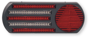 Feu arrière 5 fonctions gauche LED 24 volts avec feu de brouillard et feu de recul livré pré-câblé avec 2 mètres de câble (par 1