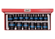Coffret de douilles à choc 1/2" 14 pièces