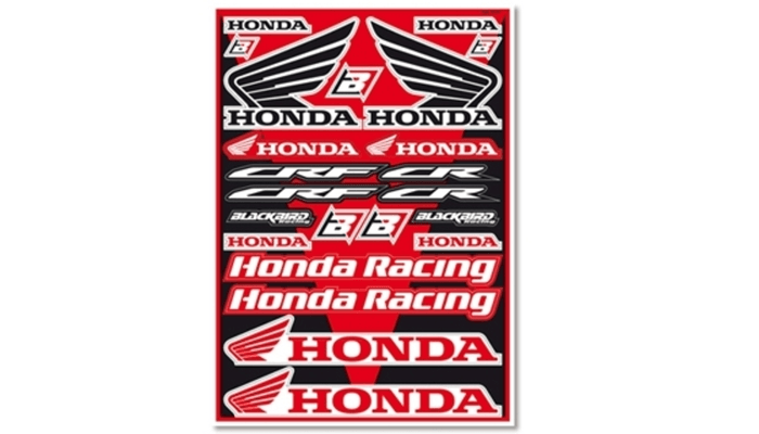 Pièces Quad & Motos - Equipement véhicule - Planche de stickers BLACKBIRD Honda