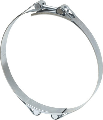 Pièces agricoles - Fasteners - Collier de serrage, 220-230 mm double boulon, double bande DIN912 zingué Kramp