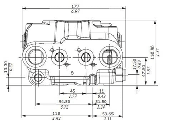 Pièces agricoles - Hydraulique - Vanne de régulation DLM122/2 Can-bus