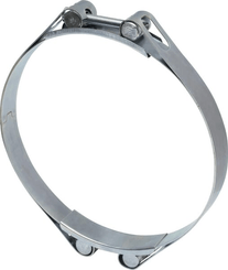 Pièces agricoles - Fasteners - Collier de serrage, 180-190 mm double boulon, double bande DIN912 zingué Kramp