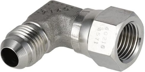 Pièces agricoles - Hydraulique - Coude tournant 9/16" JIC SS