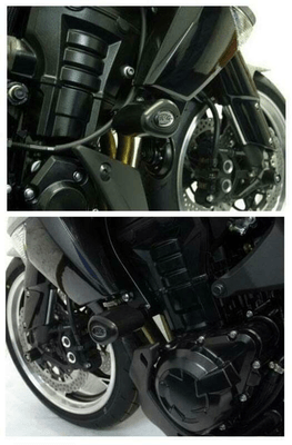 Pièces Quad & Motos - Equipement véhicule - Tampons de protection R&G RACING noir Kawasaki Z1000