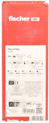 Pièces agricoles - Fasteners - FISCHER FAZ II Plus 10/10 EV (10x95) 50 pièces