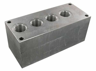 Pièces agricoles - Hydraulique - Bloc de retour 4x3/4" 1x1"1/2