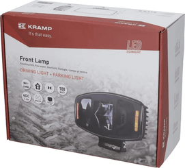 Pièces agricoles - Eclairage - Phare LED, 100 W, rectangulaire, 9-36 V, 247x176x92 mm, feu de jour, double éclairage de stationnement