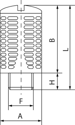Pièces agricoles - Pièce pneumatique - Silencieux 1" type PL