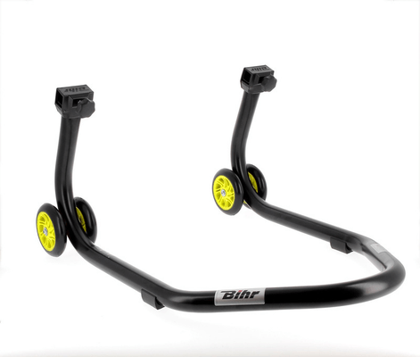 Pièces Quad & Motos - Transport - Garage - Paddock - Béquille arrière BIHR Home Track supports en "V" noir mat roues jaune