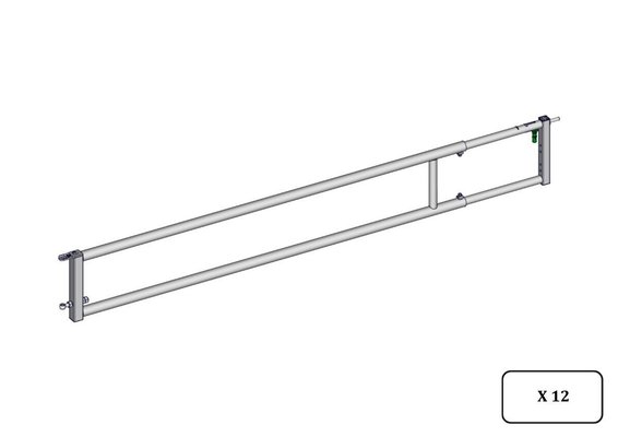 Materiels - Cage de contention - PACK DE 12 PORTE AUTOLOCK EX2 DE 3/4M