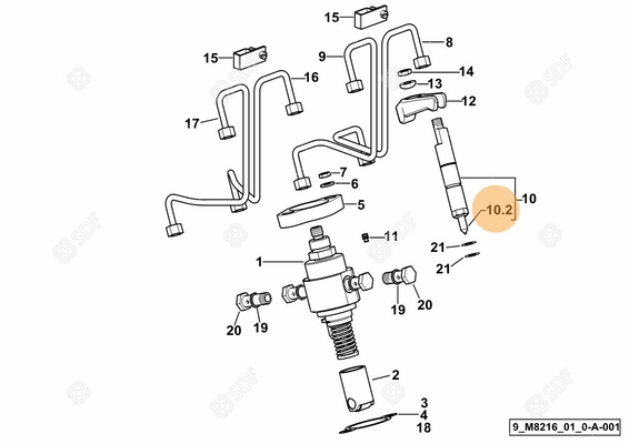 Pièces agricoles - Pieces moteur - PULVERISATEUR Deutz-Fahr origine