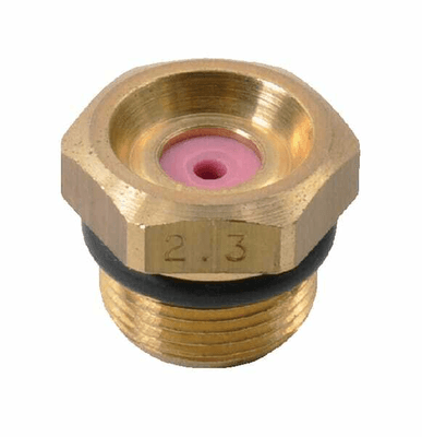 Pièces agricoles - Pièce Pulvérisateur - Buse à jet mirroir 6818 22° 2.3 dorée laiton Braglia