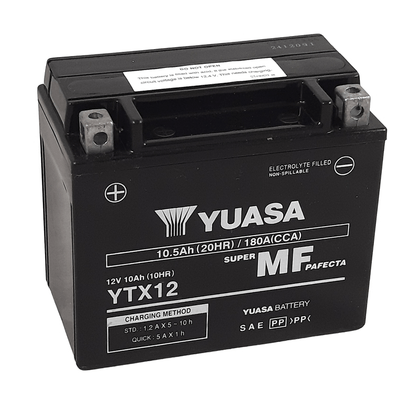 Pièces Quad & Motos - Electrique - Batterie YUASA W/C sans entretien activée usine - YT12B FA