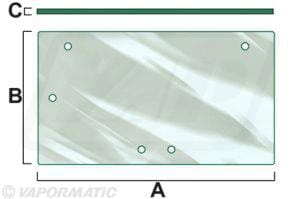 Pièces agricoles - Tracteur pièce adaptable - Verre