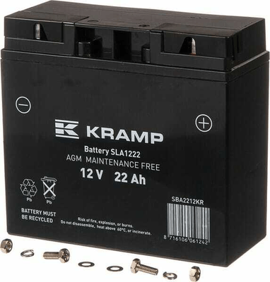 Pièces agricoles - Eclairage - Batterie 12V 22Ah Kramp