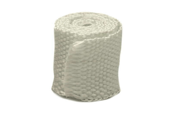 Pièces Quad & Motos - Equipement véhicule - Bande thermique collecteur ACOUSTA-FIL 50mm x 7,5m 550°C blanc