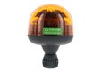 Gyrophare LED, 17W, 12-24V, ambre, montage sur poteau flexible, Ø 146x128mm, E-VENUS par Sacex