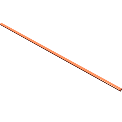 Pièces agricoles - Pièce divers - tube carré f. herse 2934mm -peint-