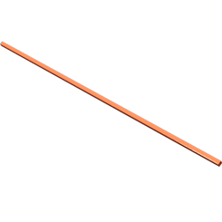 Pièces agricoles - Pièce divers - tube carré f. herse 2934mm -peint-