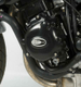 Couvre-carter gauche R&G RACING noir Suzuki GSR600/750