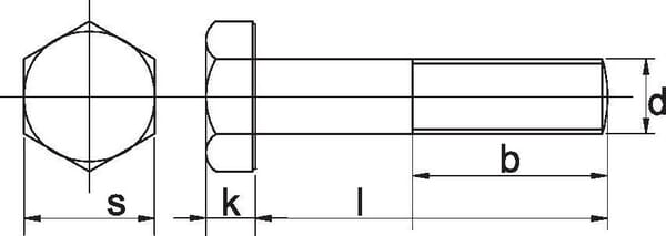 Pièces agricoles - Travail du sol - Vis M16x1,5x55 12.9 V&N