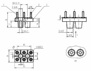 Pièces agricoles - Electricité - Barrette de connexion