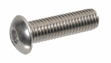 Pièces agricoles - Fasteners - Vis tête bombée 6 pans creux M8x30 inox A2