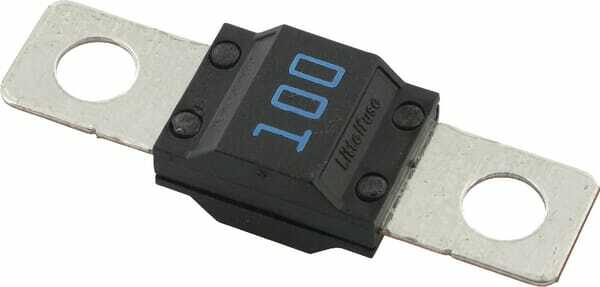 Pièces agricoles - Eclairage - Fusible bande 32V 100A longueur 41mm bleu pack 1x