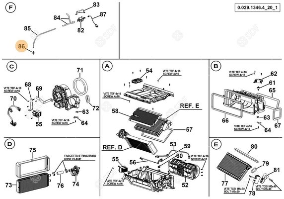 Pièces agricoles - Cabine et structure - ugello spruzzatore