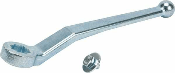 Pièces agricoles - Hydraulique - Levier pour vanne à billes, courbé