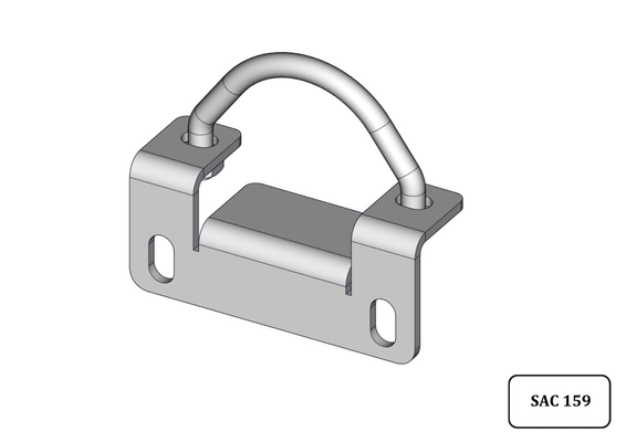 Materiels - Accessoires 0Kg-5Kg - FERRURE SUPPORT ECRAN FRONTAL D.76MM