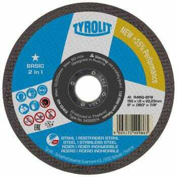 Outils - Outils divers - Disque à tronçonner 2 en 1 41C 125 x 1,0x22,23 A60Q-BFB