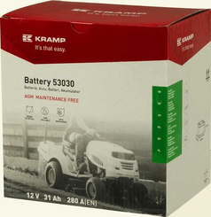 Pièces agricoles - Eclairage - Batterie 12V 31Ah 280A Kramp