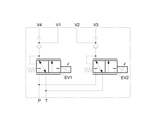 Pièces agricoles - Hydraulique - Soupape d.réduction 2XProp12dc
