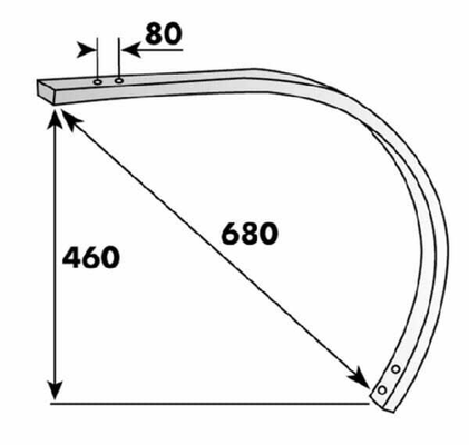 Pièces agricoles - Travail du sol - Dent Monolame légère 50x16