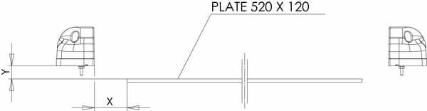 Pièces agricoles - Eclairage - Éclairage de plaque d'immatriculation LED, 12-24V, 101x58.5x59.6mm, Kramp