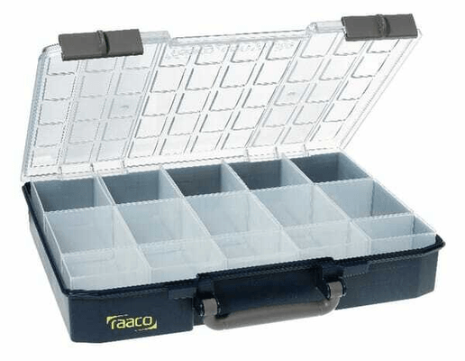 Pièces agricoles - Outils atelier - Boîte d'assortiment 15 godets CarryLite 80 5x10-15 Raaco