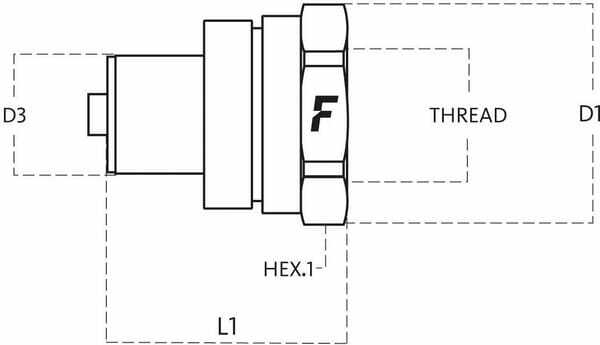 Pièces agricoles - Hydraulique - Coupleur mâle PVVM 1/4 NPT