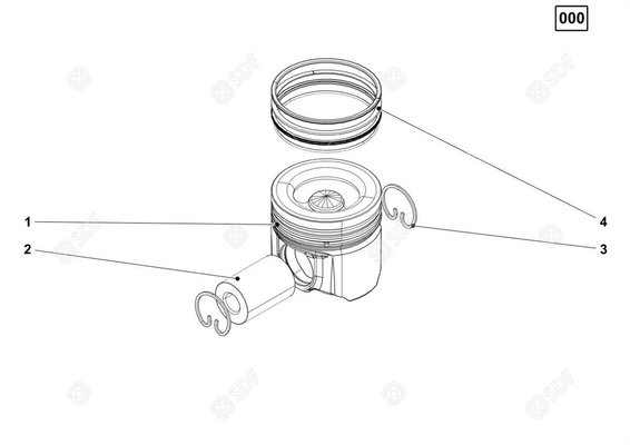 Pièces agricoles - Pieces moteur - jeu de segments