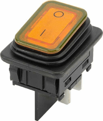 Pièces agricoles - Electricité - Interrup.à bascule 20 A Orange