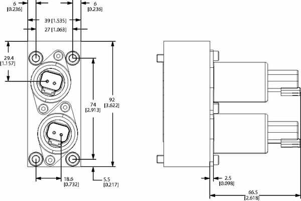 Pièces agricoles - Hydraulique - Aimant PVHC 12 V CC 2 DEU PWM