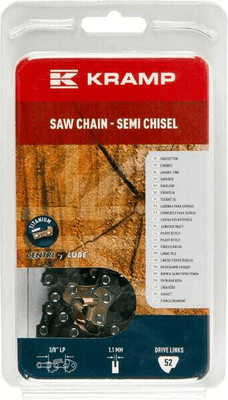 Pièces agricoles - Jardin et forêt pièce adaptable - Chaîne de tronçonneuse 3/8" 1,1mm 52 DL demi-ciseau Kramp