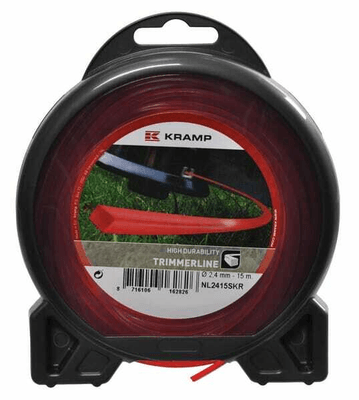 Pièces agricoles - Jardin et forêt pièce adaptable - Fil de coupe Ø 2.65mm 15m carré rouge Kramp