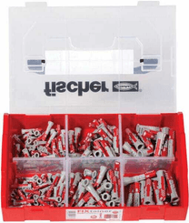 Pièces agricoles - Fasteners - FixTainer Chevilles tous matériaux DuoPower / Boite de 210