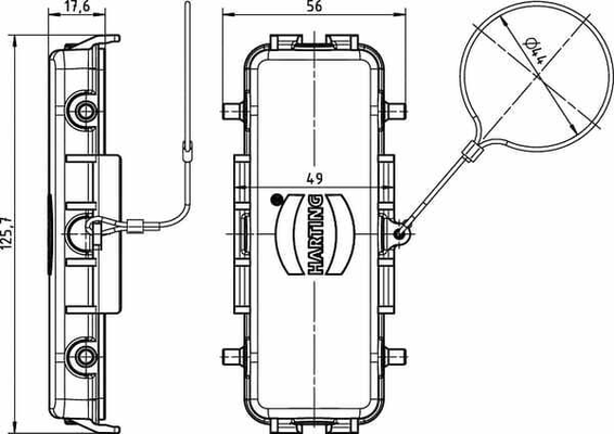 Pièces agricoles - Pièce Pulvérisateur - Couvercle 24B avec 4 cames, métal