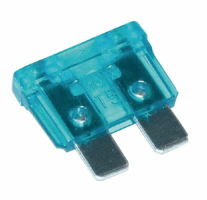 Pièces agricoles - Eclairage - Fusible lame standard 15A longueur 20mm bleu pack 100x iMaXX